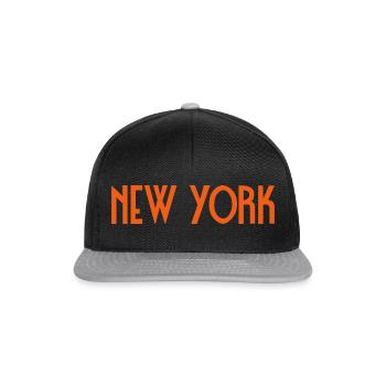 New York - Casquette snapback - noir/gris - Devant
