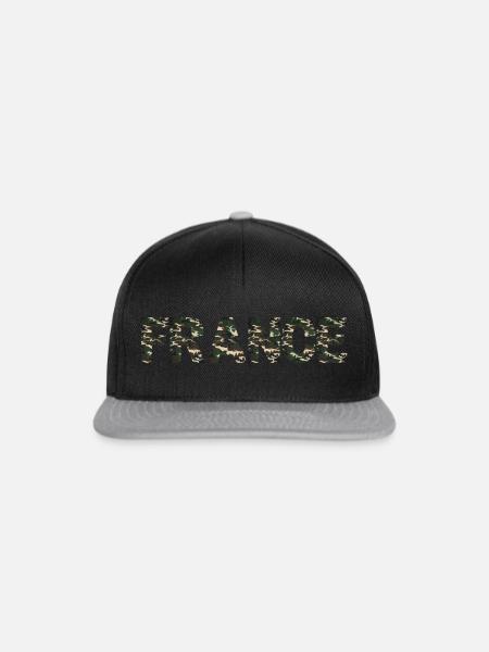 FRANKREICH CAMOUFLAGE - Snapback Cap - Schwarz/Grau