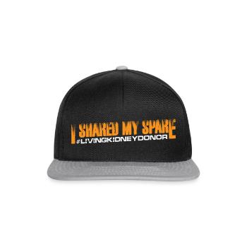 J’ai partagé mon #livingkidneydonor 11 de rechange - Casquette snapback - noir/gris - Devant