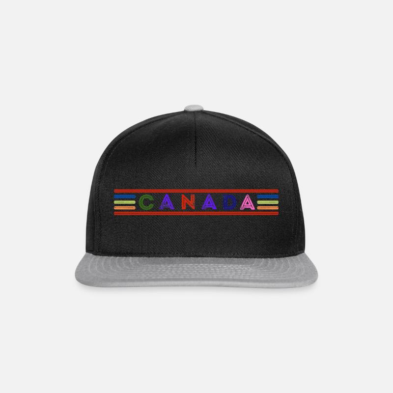 Canada - Casquette snapback - noir/gris
