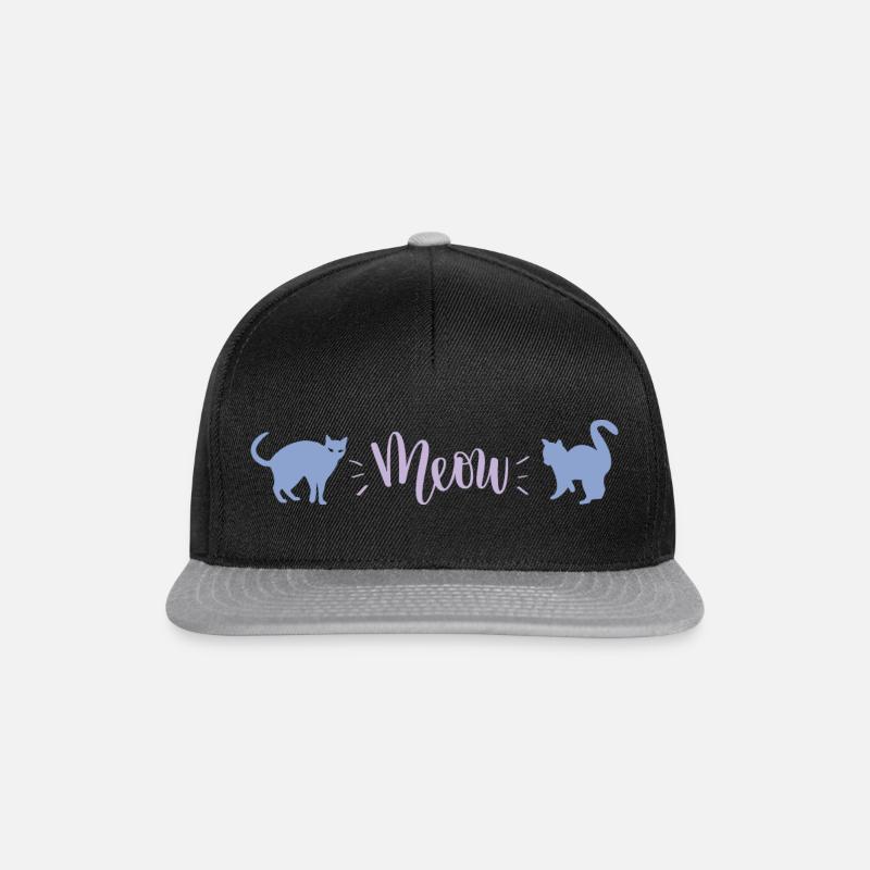 J’aime mon chat - Casquette snapback - noir/gris