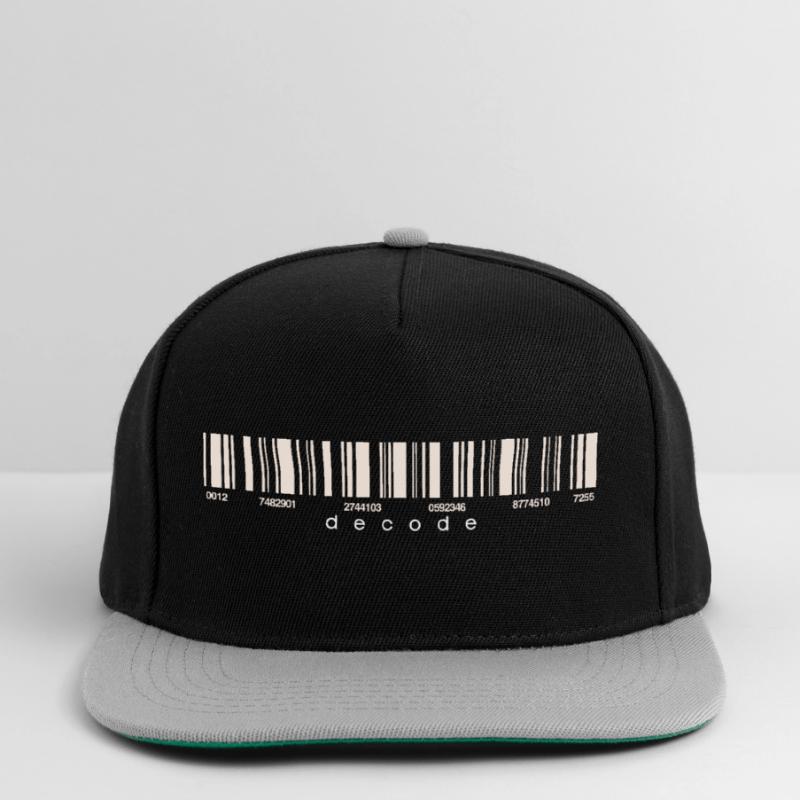Code Strichcode Barcode Zahlen Einkauf Scan Snapback Cap