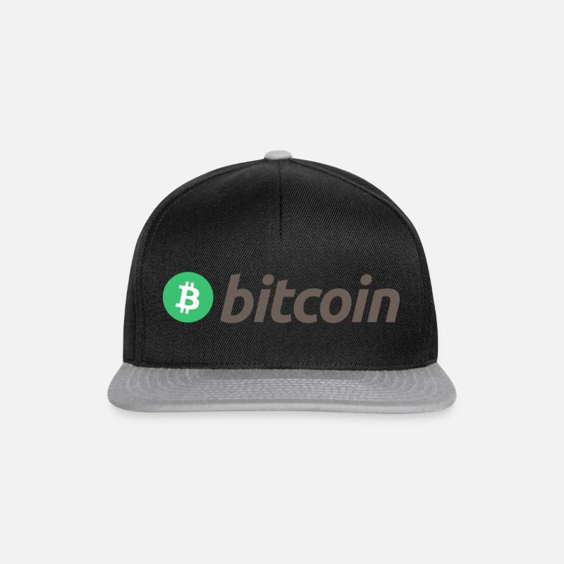 Bitcoin (Englisch) - Snapback Cap - Schwarz/Grau