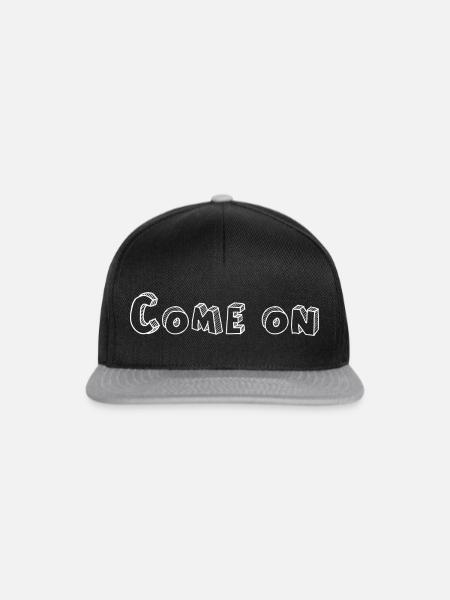come on - Snapback Cap - Schwarz/Grau