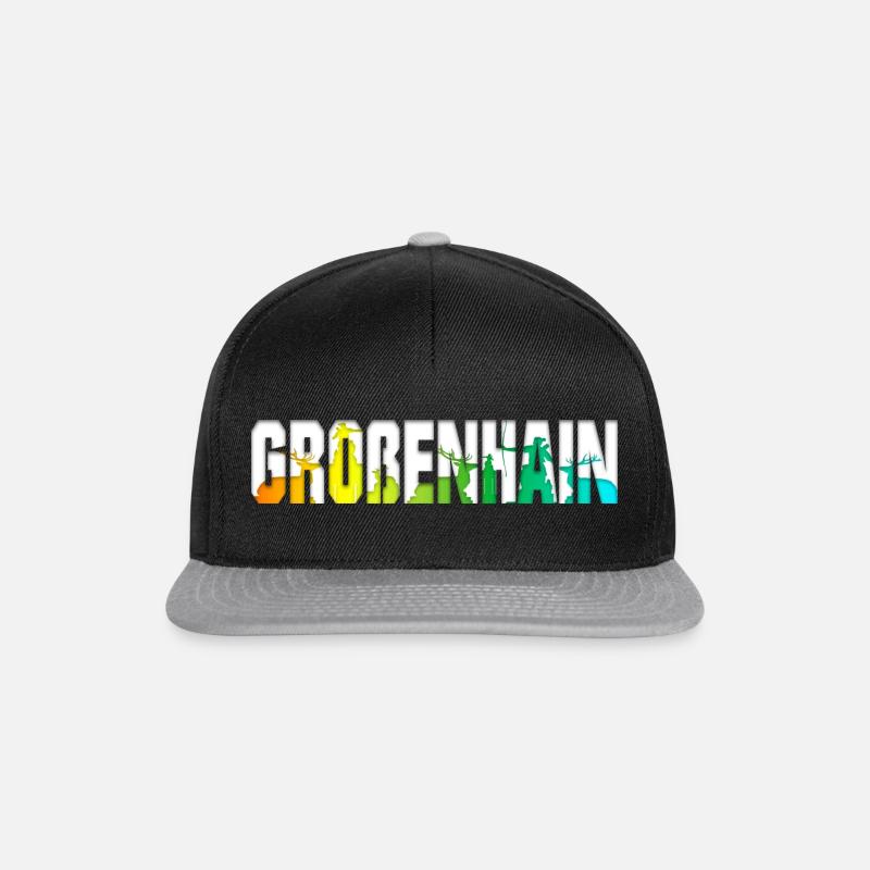 GRH Schrift Bunt - Snapback Cap - Schwarz/Grau