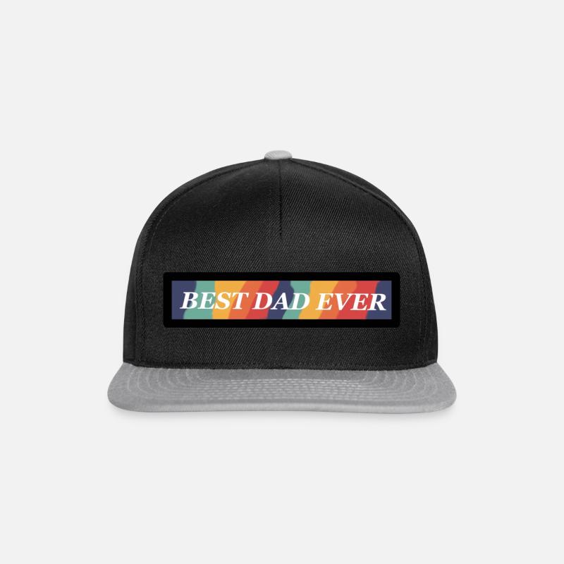Best Dad Ever - Snapback Cap - Schwarz/Grau