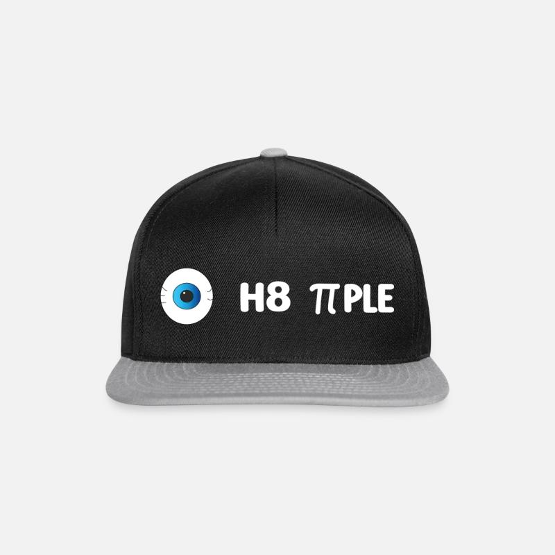 I Hate People - Funny Design - Snapback Cap - Schwarz/Grau