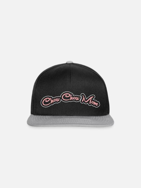 Chow Chow Hund - Snapback Cap - Schwarz/Grau