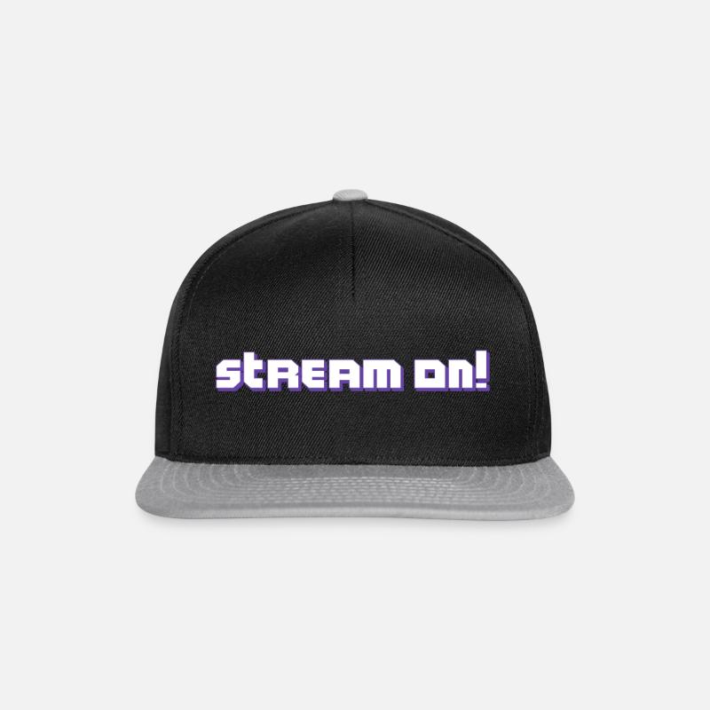 Stream On Streaming - Snapback Cap - Schwarz/Grau
