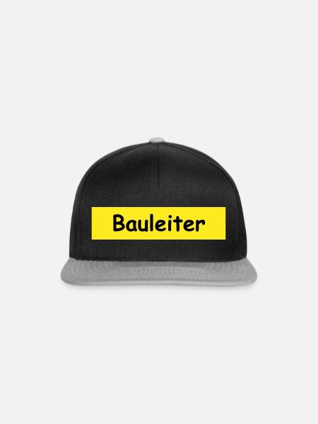 Bauleiter - Snapback Cap - Schwarz/Grau