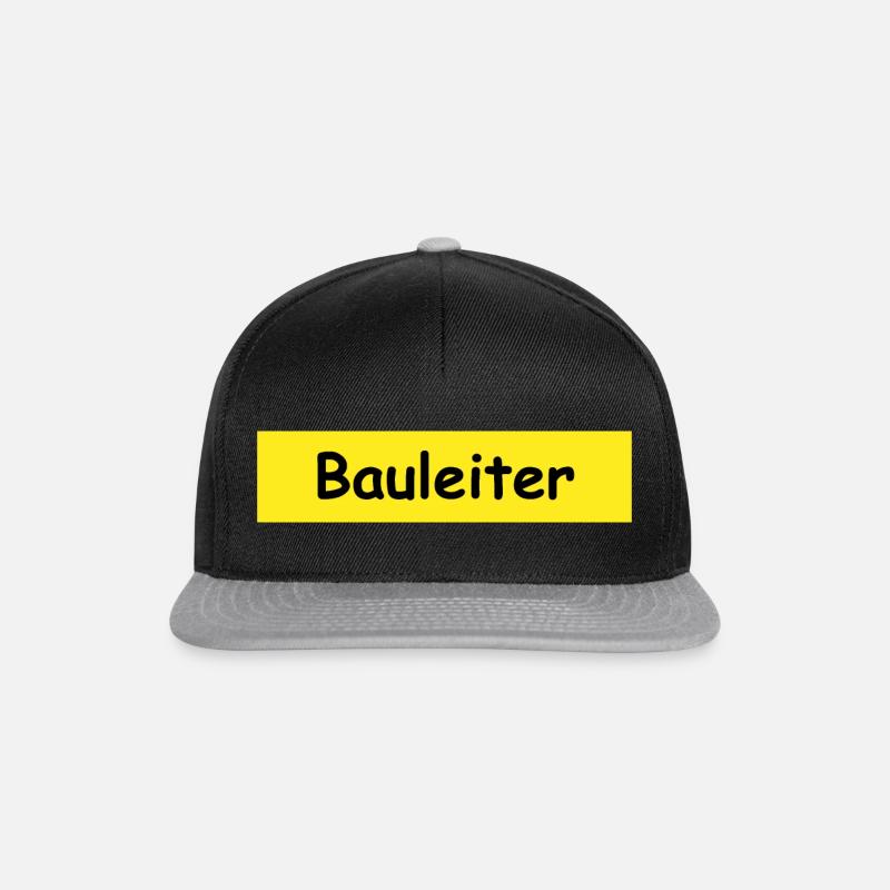 Bauleiter - Snapback Cap - Schwarz/Grau