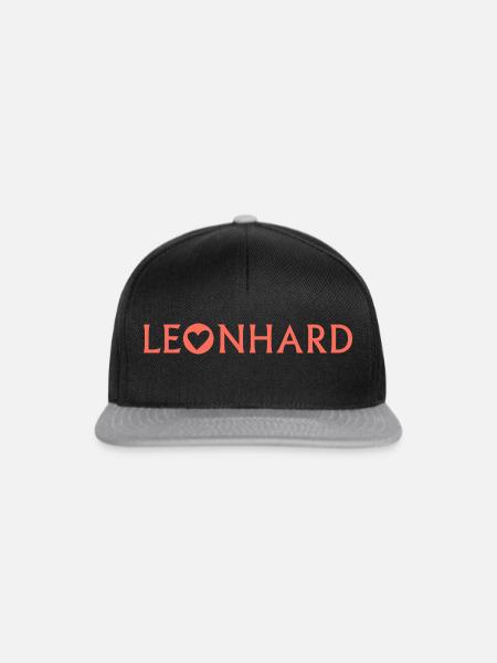 Leonhard - Snapback Cap - Schwarz/Grau