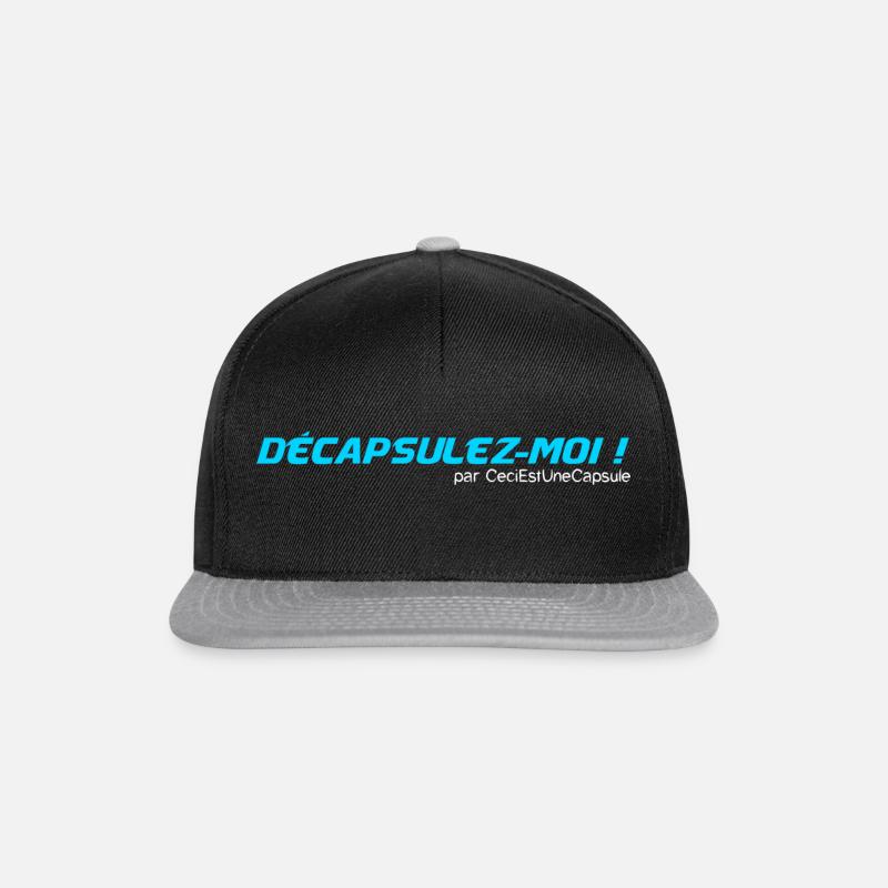 Décapsulez moi Turquoise - Casquette snapback - noir/gris