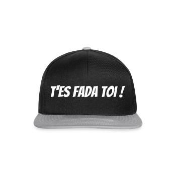 T'es fada toi ! - Casquette snapback - noir/gris - Devant