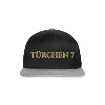 Türchen 7 - Snapback Cap - Schwarz/Grau - Vorne
