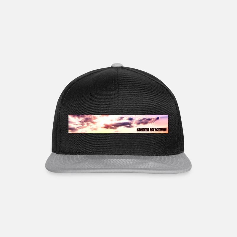 Zeitlos - Snapback Cap - Schwarz/Grau
