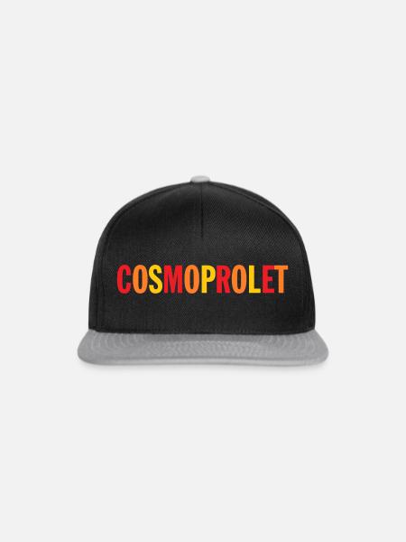 CosmoProlet Red Orang Gold - Snapback Cap - Schwarz/Grau
