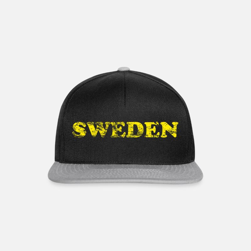 Sweden - Snapback Cap - Schwarz/Grau