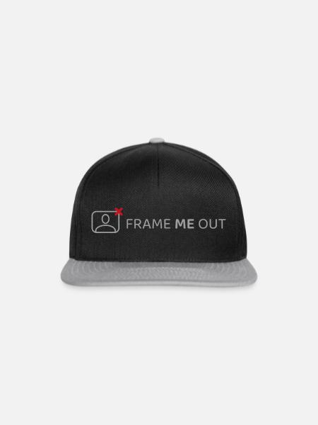 Frame me out - Snapback Cap - Schwarz/Grau