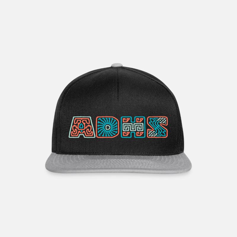 ADHS - Snapback Cap - Schwarz/Grau
