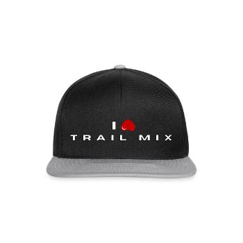 I hate Trail Mix - Snapback Cap - black/grey - Front