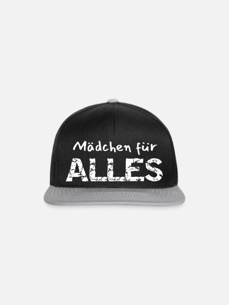 Mädchen für ALLES - Snapback Cap - Schwarz/Grau