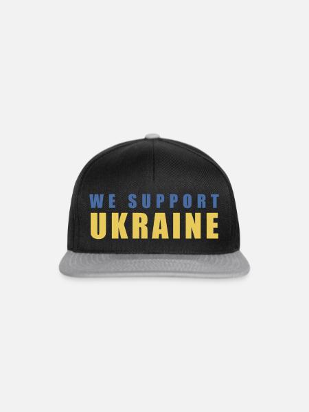 Ukraine Support - Snapback Cap - Schwarz/Grau