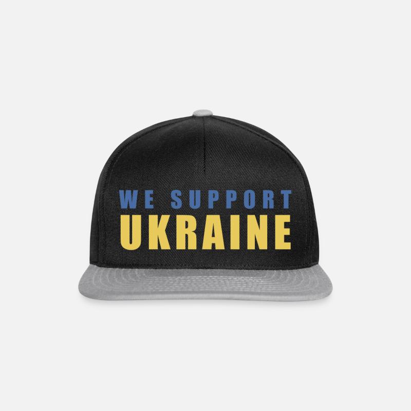 Ukraine Support - Snapback Cap - Schwarz/Grau