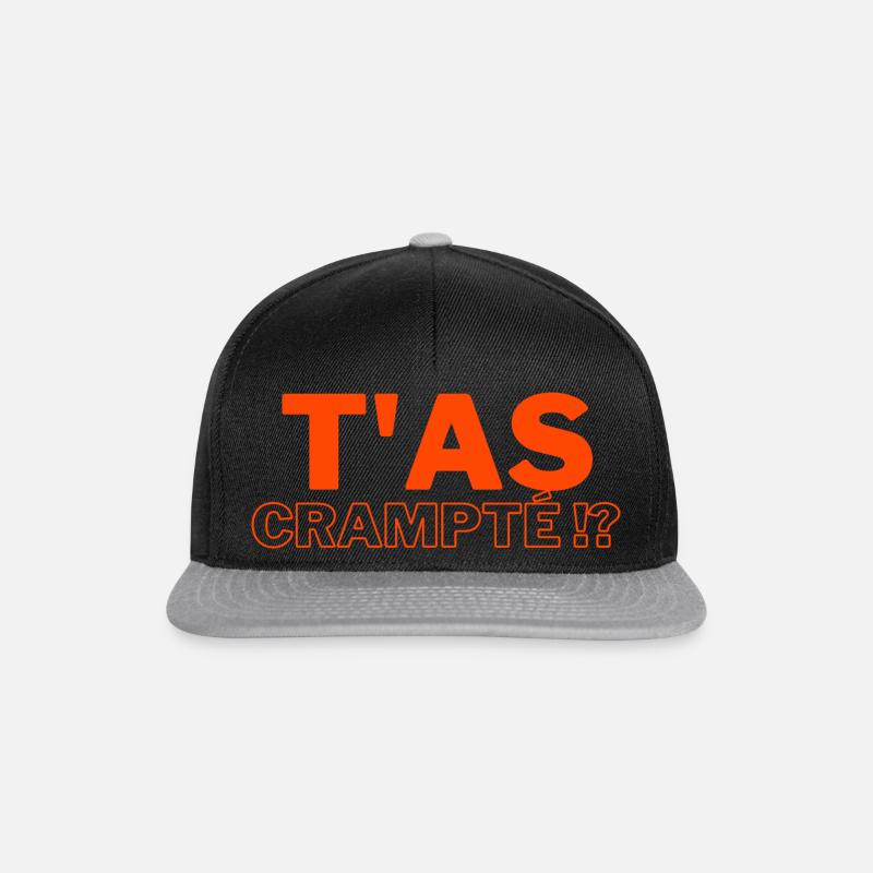 T'as crampté ? D2 - Casquette snapback - noir/gris