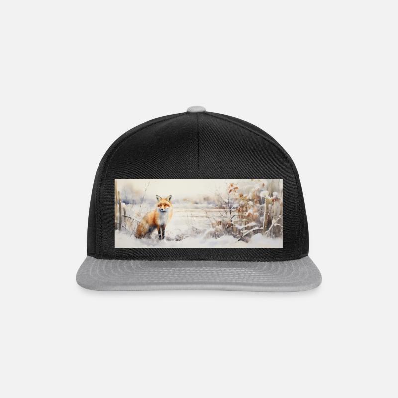 Fox Landscape Snow - Snapback Cap - black/grey