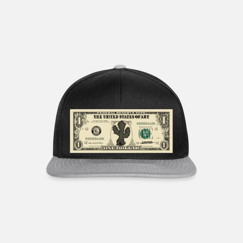Dollars Kaktus Art - Casquette snapback - noir/gris