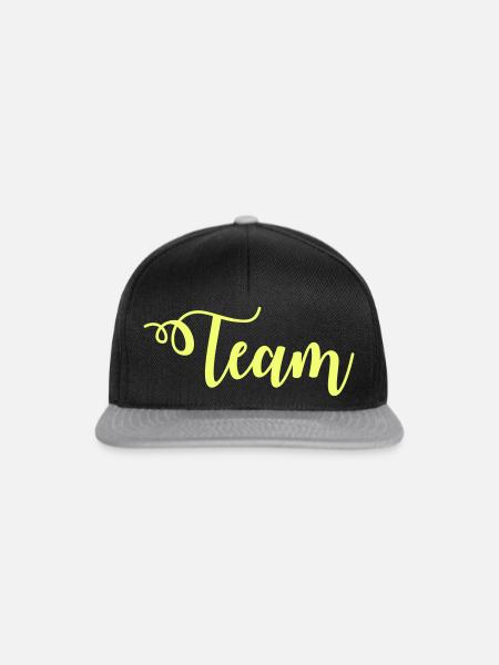 Team - Snapback Cap - Schwarz/Grau