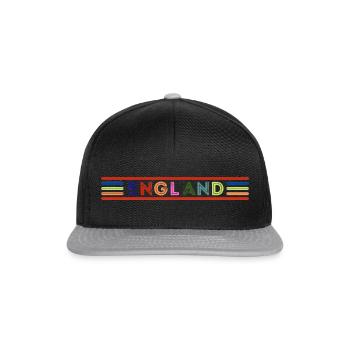England - Snapback Cap - Schwarz/Grau - Vorne