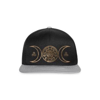 Hecate Wheel Triple Moon - Snapback Cap - Schwarz/Grau - Vorne