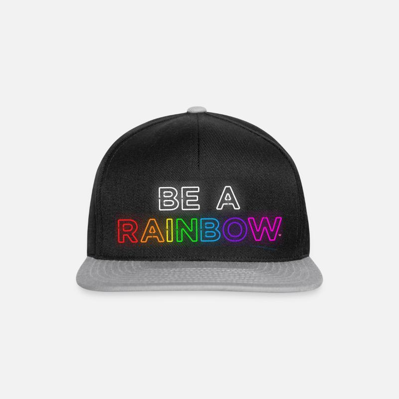 lgbtq pride month be a rainbow - Snapback Cap - Schwarz/Grau