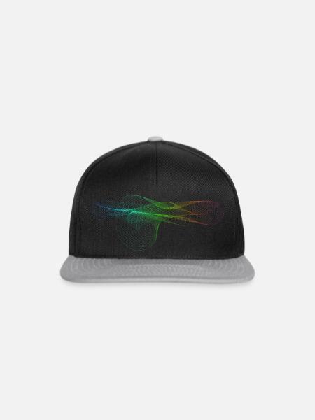Abstrakte Kunst - Snapback Cap - Schwarz/Grau