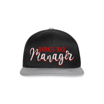 Badass Bar Manager 3 - Casquette snapback - noir/gris - Devant