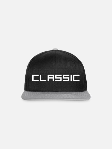 Classic - Snapback Cap - Schwarz/Grau