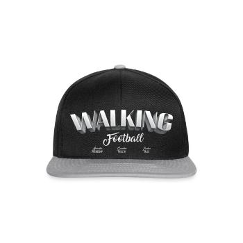 Walking Football Amicitia, Sanitas, Ludus - Snapback Cap - black/grey - Front