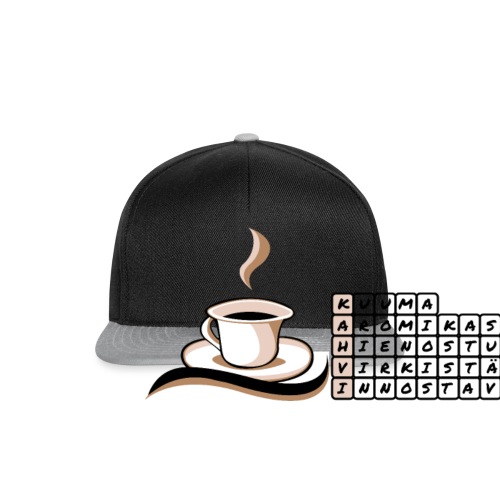 Kahvi-ristikko - Snapback Cap