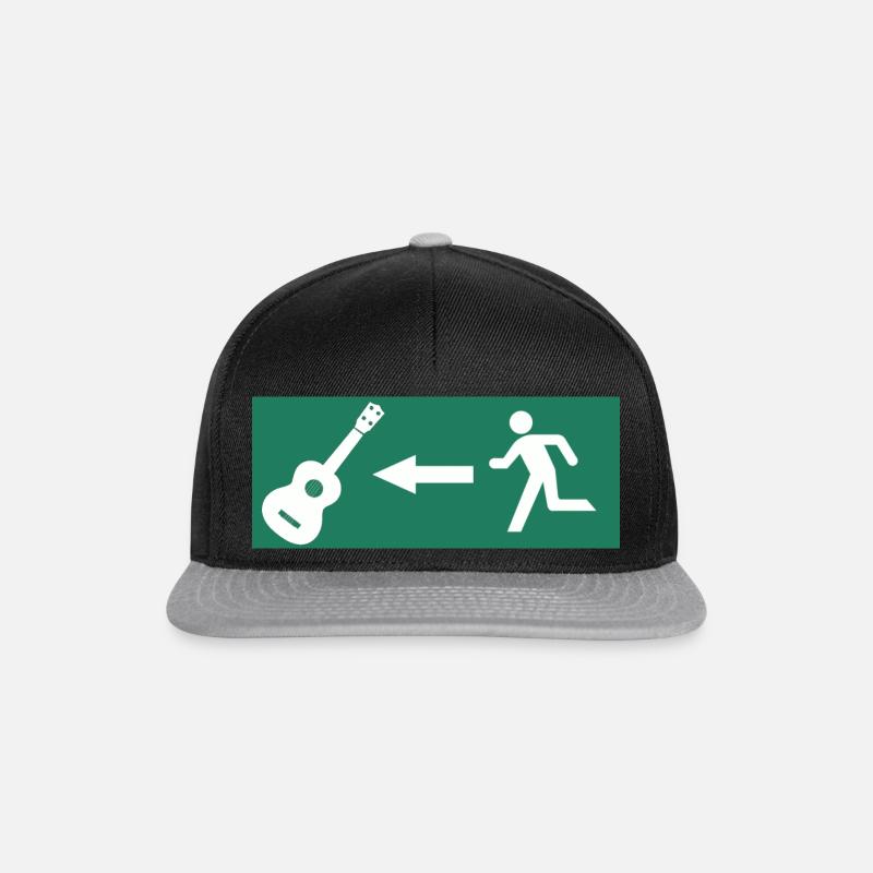 Ukulélé Escape - Casquette snapback - noir/gris