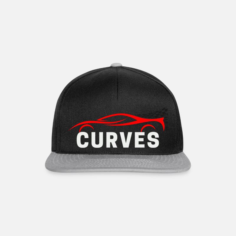 Car Curves - Snapback Cap - Schwarz/Grau