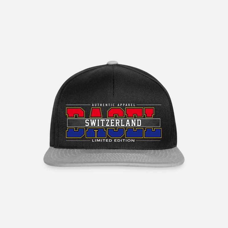 BASEL - Snapback Cap - Schwarz/Grau