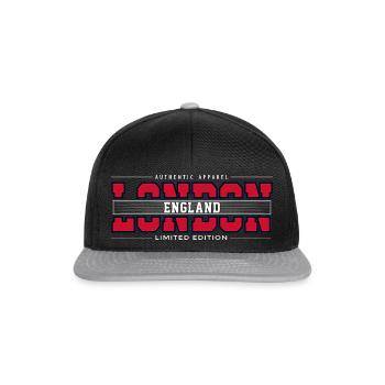 Londres - Casquette snapback - noir/gris - Devant