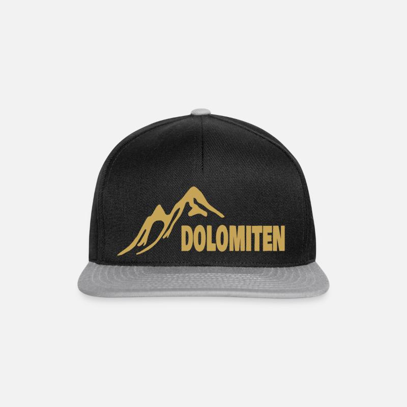 Dolomiten - Snapback Cap - Schwarz/Grau