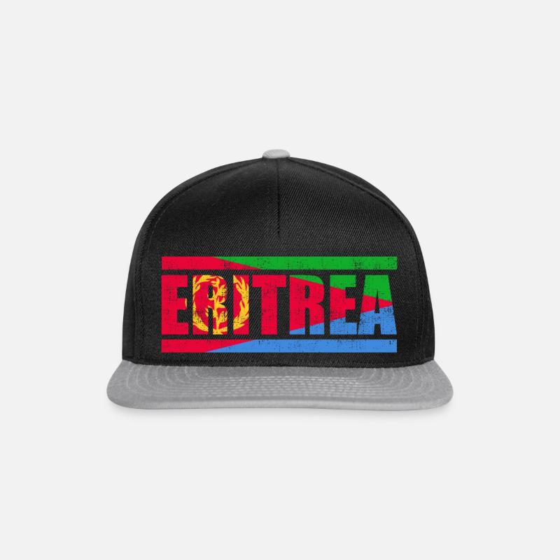 Eritrea - Snapback Cap - Schwarz/Grau