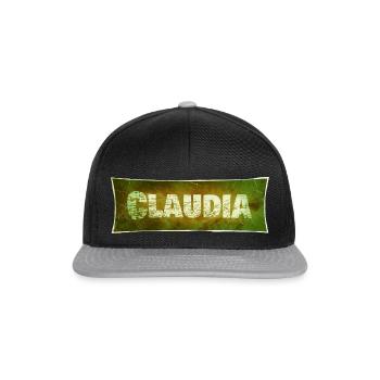 Claudie - Casquette snapback - noir/gris - Devant