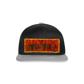Happy Easter with Easter - Snapback Cap - black/grey - Front