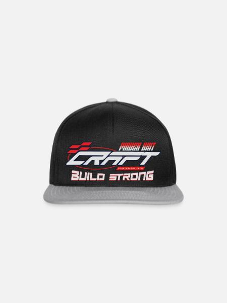 Power Grit Craft Build Strong - Snapback Cap - Schwarz/Grau