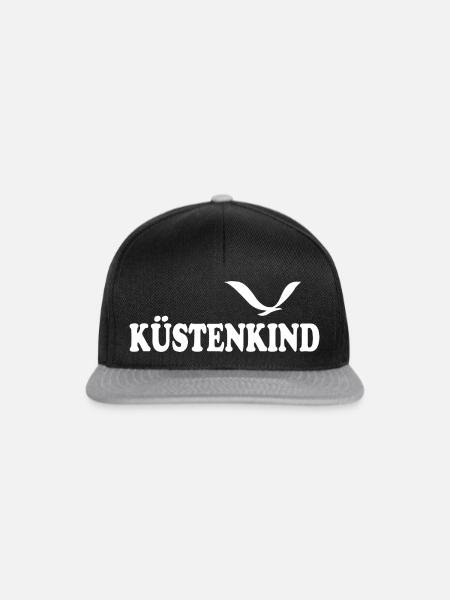 KÜSTENKIND - Snapback Cap - Schwarz/Grau